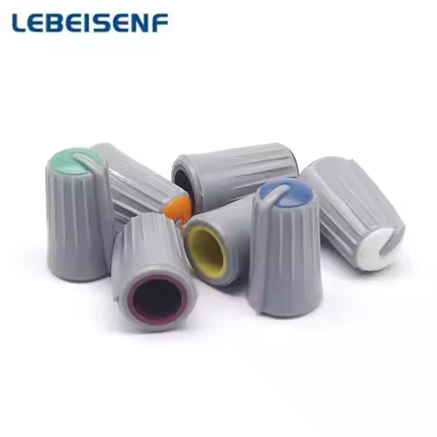 60pcs for MACKIE 1604-VLZ3 1402-VLZ3 Mixer Potentiometer Knob Cap D Hole / half-axis Rotary Potentio