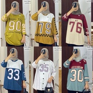 NUMBER T-SHIRT VIRAL BABYTERRY KNIT NUMBER JERSEY T-SHIRT
