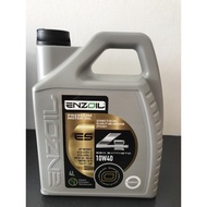ENZOIL PREMIUM MOTOR OIL ES4 SEMI SYNTHETIC Minyak Hitam Kereta 10W40 API SP/SN/CF 4L Myvi Persona S