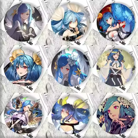 Anime Fighting Game G-Guilty Gear Queen Dizzy Badges Round Cosplay Pin Bag Decor Fans Collect Friend