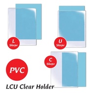 LCU File Holder U Shape | C Shape PVC Clear Holder | L Shape Folder | L Shape File | L Shape Holder