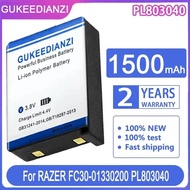 High Performance Gaming Mouse Battery For Razer FC30-01330200 PL803040 RZ01-0133 RZ84-01330100 1500m