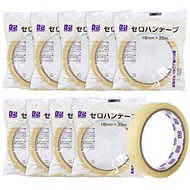 Republic B2-T1835_10 Cellophane Tape, Large Rolls, 10 Rolls, 0.7 inches (18 mm) Width x 11.8 ft (35 