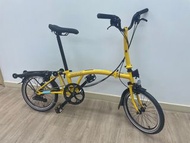 全新BROMPTON C LINE / 6速 / M把 / 有貨架 / YELLOW