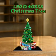 Lego Acrylic Display Box for 40338 Christmas Tree Popmart Labubu Zimomo Sneakers Kotak Pameran Krism