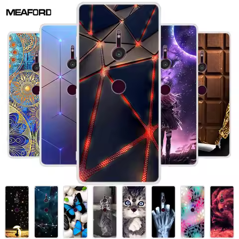 For Sony Xperia XZ3 Cases XZ2 XZ1 Compact Premium XZ3 XA2 Ultra Plus Fashion Soft TPU Silicone Phone