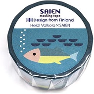 FishSAIENTR-4024 Japanese Washi Masking Tape, Made in Japan, 0.8 inches (20 mm) x 16.4 ft (5 m)