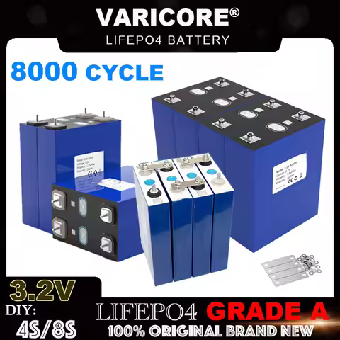 16pcs 3.2V 360Ah 340AH 320ah 150ah 105ah LiFePO4 Battery for 12v 24V 36v 48v Golf Cart RV Solar Ener