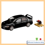 HJ64 1/64 Mitsubishi Lancer Evolution 9 GSR with Engine Display Model Black Mica Finished Product
