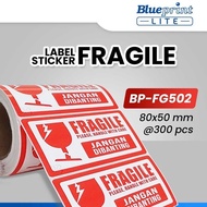 Blueprint Lite FG501 FG502 Label Sticker Fragile Sticker Do Not Drop 80x50 mm Fragile Sticker conten