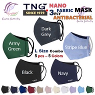 TNG (L size) Reusable Washable Mask - 3 ply non Surgical N95 KF94 masks-  Haze face mask