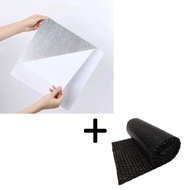 PTT Stiker Cermin Dinding Anti Pecah Tempel Persegi Rectangular 30x30cm Kotak Mirror Wall Decoration