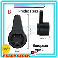 【B196 READY STOCK】EV Charger Cable Holder For Type 2 EV Charger Gun Head Socket Holder Wall Mounted