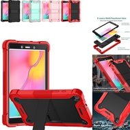 Shockproof Case Samsung Galaxy TAB S7 T870 Tab A 8.0 T290 T295 2019 Tab A 10.1 T510 T515 2019 Tab A 8.4 T307U 2020 Tab A7 T500 505 2020 Hybrid Impact Protection Rugged Heavy Duty 3 Layer Drop-Proof Tablet Protective Case Cover with Kickstand