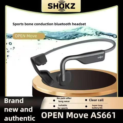 Original SHOKZ OpenMove S661 Bone Conduction Earphone IP55 Water-Resistant Wireless Headset Bluetoot