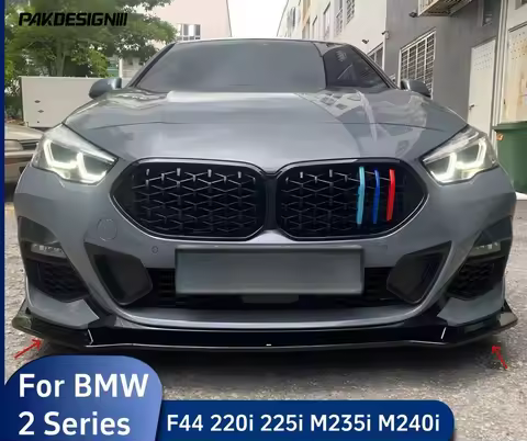 3PC Car Front Bumper Spoiler Lip Splitte Diffuser for BMW F44 225i M235i M240i Gran Coupe 2020-2024 