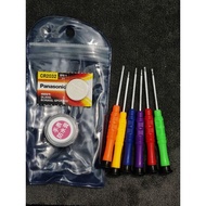 Bateri Gshock Dw6900 + Tools 6in1 + Tools Open Pin + Gel Oring /CR2016/CR2025/CR1220/CR2032