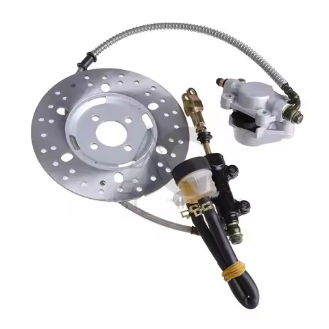Motorcycle Rear Disc Brake Assembly Caliper Cylinder for Dirt Pit Bike ATV Gokart 110cc 125cc 200cc 