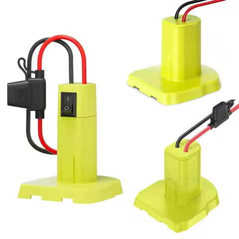 Power Wheels Adapter for Ryobi 18V Battery with Fuse Switch DIY Battery Adapter Connector for Ryobi 
