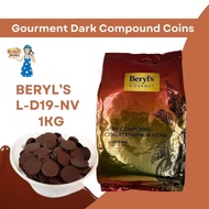 [READY STOCK] Beryl‘s Gourmet Milk/Dark Chocolate/White Compound Coins 1KG