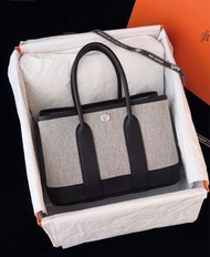 Hermes Neo garden party panda canvas/ mini gp熊貓帆布，迷你花園包，Neo garden party 23bag，stamp G