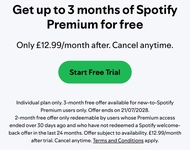 Spotify Premium 三個月試用