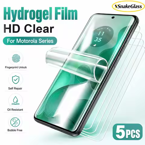 5Pcs Hydrogel Film for Motorola G85 G84 G75 G55 G45 G35 G14 G9 Play G8 Plus Razr40/50/70Ultra Screen