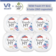 [Bundle of 6] Fresh HY 6in1 Laundry Capsules / Laundry Pods - 60 Pods x 6 Tubs