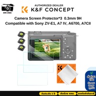 K&F Sony ZV-E1 A7 IV A6700 A7CII Camera Screen Protector*3 0.3mm 9H (SKU.2198)