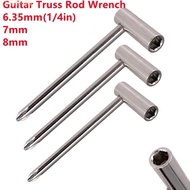 Premium Electric Guitar Truss Rod Wrench Box Spanner Set 635mm 7mm 8mm