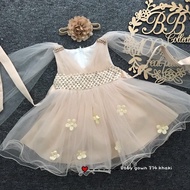 !! !!️PRINCESS BABY GOWN PINK KHAKI