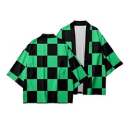 JUBAH HAORI KIMONO ANIME DEMON SLAYER TANJIRO COSPLAY