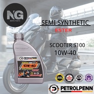 PETROLPENN Scooter S100 4T 10W-40 Semi Synthetic ESTER (1L) for Scooter Motorcycle Engine Oil