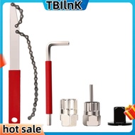 Bike Cassette Removal Tool 5Pcs Bike Chain Tool Kit with Chain Whip Auxiliary Wrench Bicycle Cassett