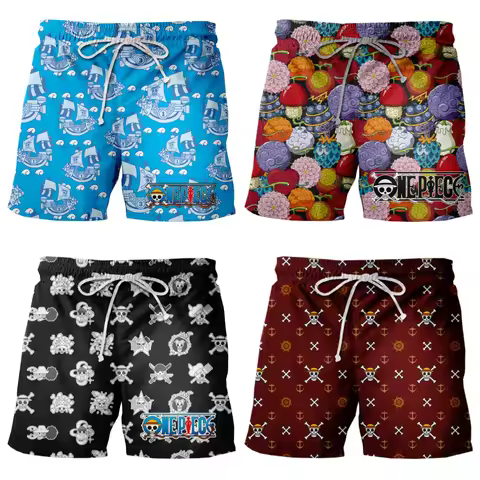 2026 One Piece Devil Fruit Thousand Mile Sunshine 3D Cartoon Manga Style Large Loose Speed Dry Men a