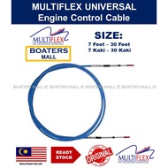 MULTIFLEX EDGE Engine Control Cable Outboard/Inboard Remote Control Cable / Throttle Shift Cable 6ft