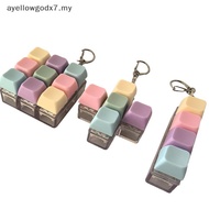 ayellowgodx7 1/4/5/9 Keys Mechanical Keyboard Axis Tester Fidget Button Keycap Fidget Keychain Keybo
