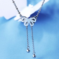Pt950 Platinum Butterfly Set Chain Platinum Necklace Women's Clavicle Chain Platinum Pendant Women's