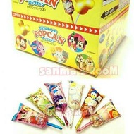 日本 GLICO 固力果 迪士尼綜合水果蘇打棒棒糖 30隻入【整盒】維尼 米奇 米妮 史迪奇