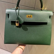 自用 Hermes Kelly 32 Q刻 英國綠 有購證有盒