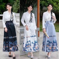 Ming Made Ancient Style Horse Face Skirt Female Hanfu Suit Hanfu Improved Version Han Elements Daily Adult Skirt Ming Made Ancient Style Horse Face Skirt Female Hanfu Suit Hanfu Improved Version Han Elements Daily Adult Skirt 3.14