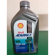SHELL ADAVANCE 15W-50 ULTRA  100% FULLY SYNETHIC