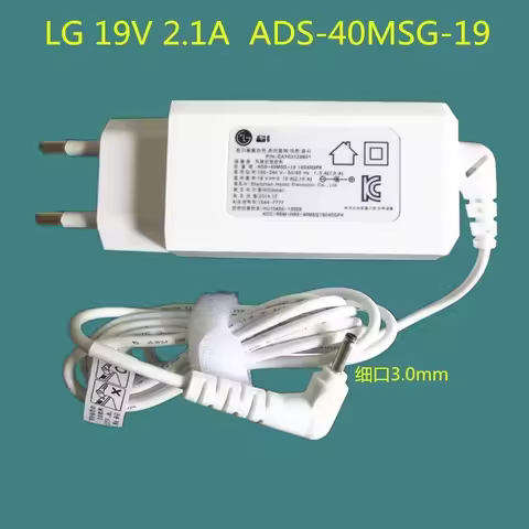Suitable for LG laptop 19V2.1A power adapter ADS-40MSG-19 LCAP48-BK DC head 3mm*1mm