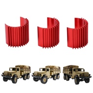 Domary Aluminum 370 Brushless Brushed Motor Heat Sink Cooling Fins for WPL C14 RC Car Upgrade Access