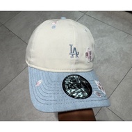 New Era 9 Twenty Sakura Floral Los Angeles Dodgers Stone/Blue Cap 100% Original Official