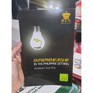 ENTREPRENEURSHIP IN THE PHILIPPINE SETTING by ASOR Brand-new