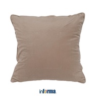 Informa Sofa Cushion Cover 55X55 Cm Velvet Portable - Brown Decorative Pillow Protective Cover