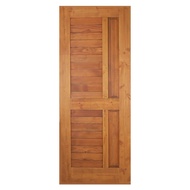 ส่งฟรี ประตูไม้สนNZ D2D Eco PINE-EZERO 007 สีครีม. สี BURNT ASH NEW ZEALAND PINE DOOR D2D ECO PINE-E