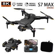 โดรนถ่ายภาพทางอากาศ S7 MAX HD โดรนไร้แปรงถ่าน มอเตอร์อัจฉริยะหลีกเลี่ยงสิ่งกีดขวาง ESC พร้อมหน้าจอ ร