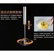 {4.4 Sales} [READY STOCK] Manual Egg Beater  Egg Stirring Whisk Rotary Kitchen Gadgets